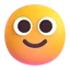 Slightly smiling face — Fluent UI Emoji